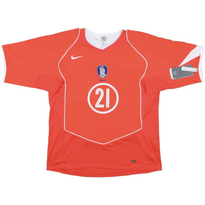 2004-06 South Korea Home Shirt J S Park #21 (L)