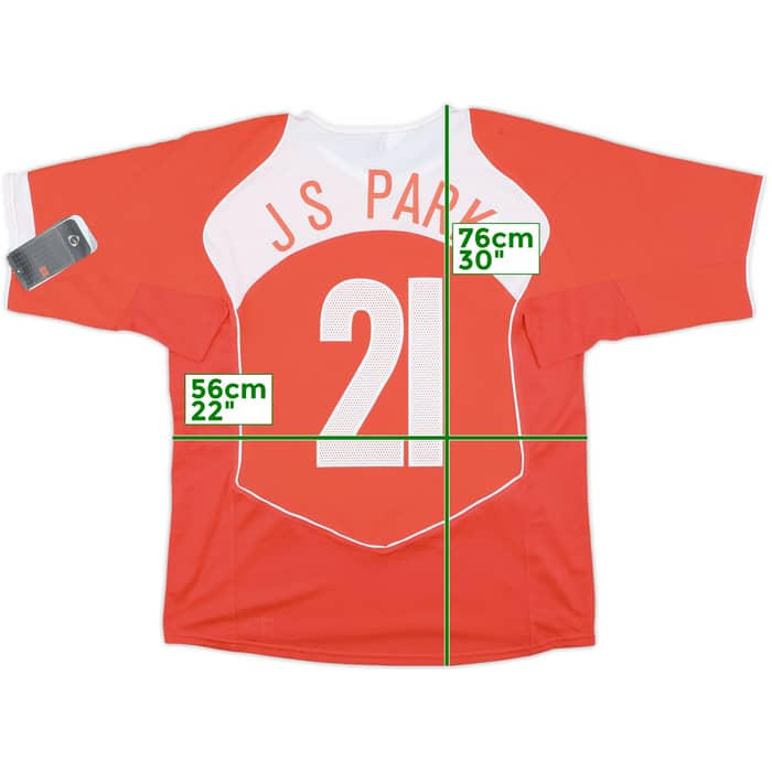 2004-06 South Korea Home Shirt J S Park #21 (L)