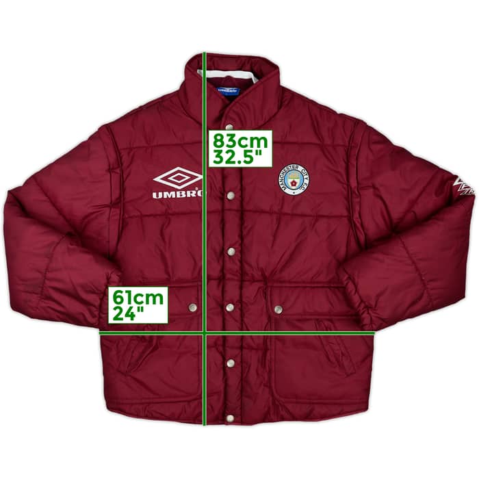 1995-96 Manchester City Umbro Padded Bench Coat - 8/10 - (M)
