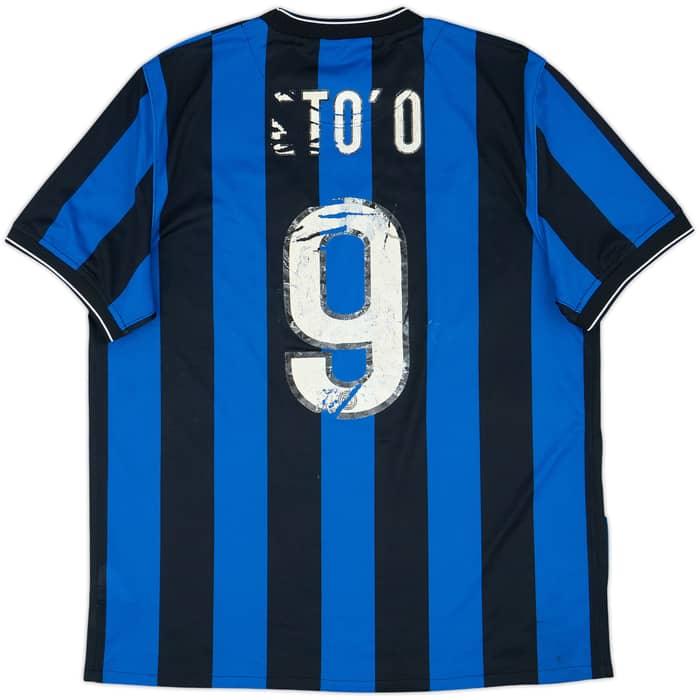 2009-10 Inter Milan Home Shirt Eto'o #9 - 4/10 - (L)