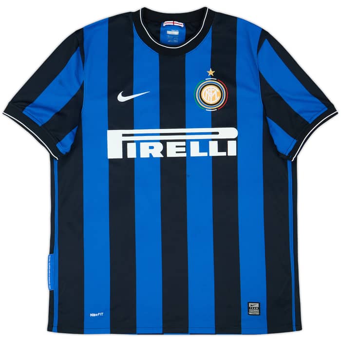 2009-10 Inter Milan Home Shirt Eto'o #9 - 4/10 - (L)