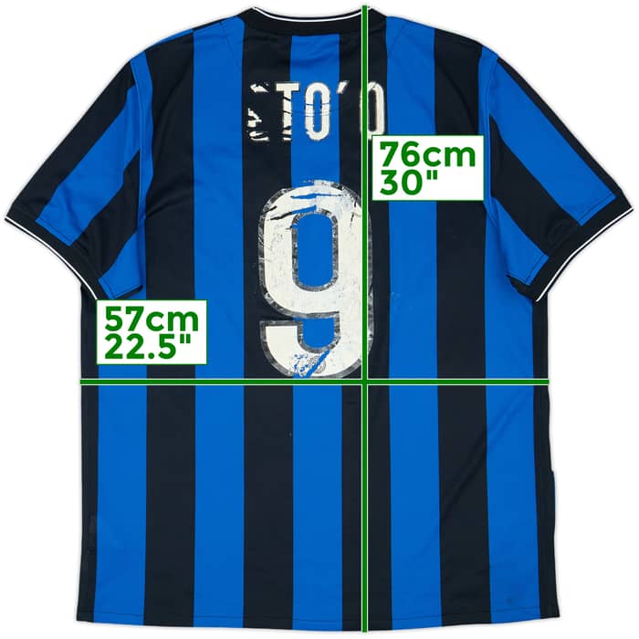2009-10 Inter Milan Home Shirt Eto'o #9 - 4/10 - (L)