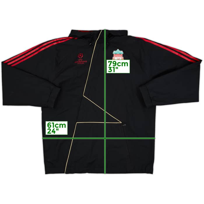 2009-10 Liverpool adidas CL Hooded Track Jacket - 9/10 - (L)