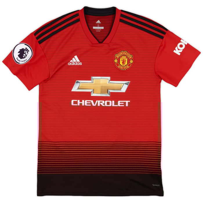 2018-19 Manchester United Home Shirt Martial #11 - 9/10 - (S)