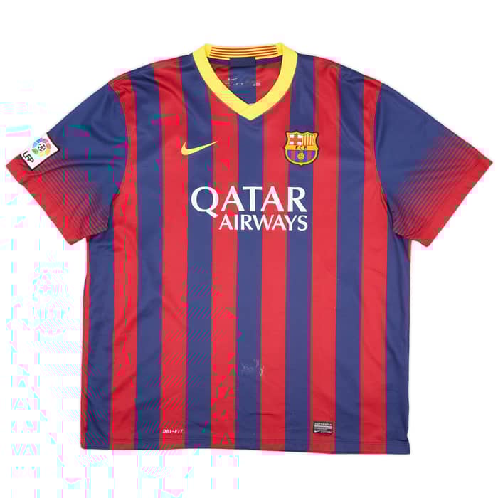 2013-14 Barcelona Home Shirt Messi #10 - 6/10 - (XXL)