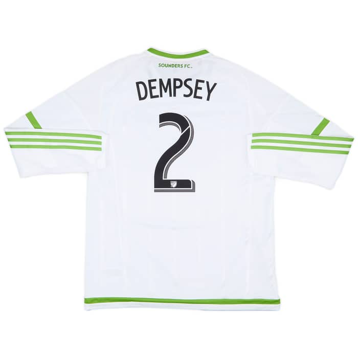 2015 Seattle Sounders Player Issue Away L/S Shirt Dempsey #2 (XL)