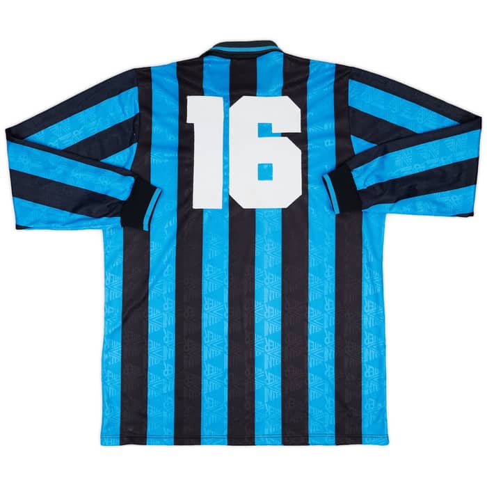 1992-93 Inter Milan Match Issue Home L/S Shirt #16