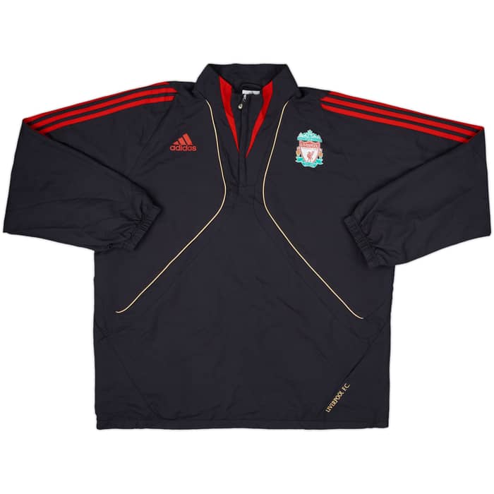 2009-10 Liverpool adidas 1/4 Zip Jacket - 8/10 - (XL)