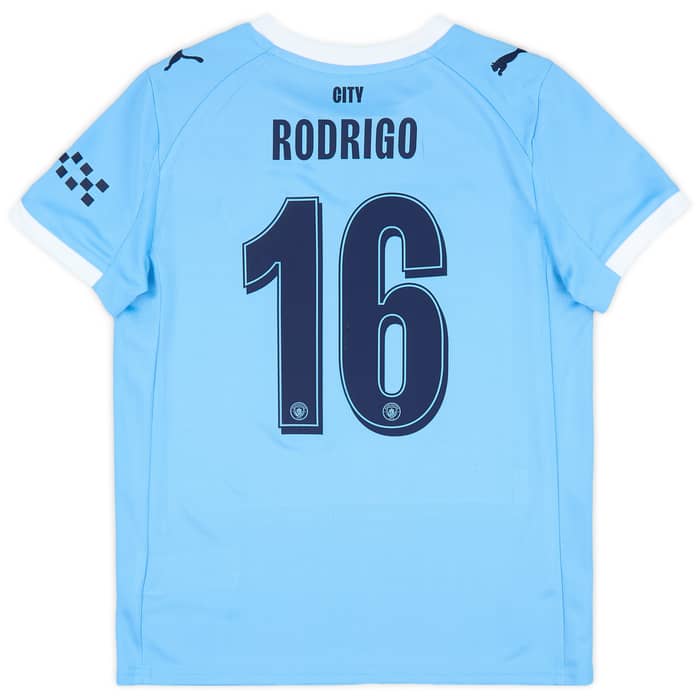 2025-26 Manchester City Home Shirt Rodrigo #16 (KIDS)