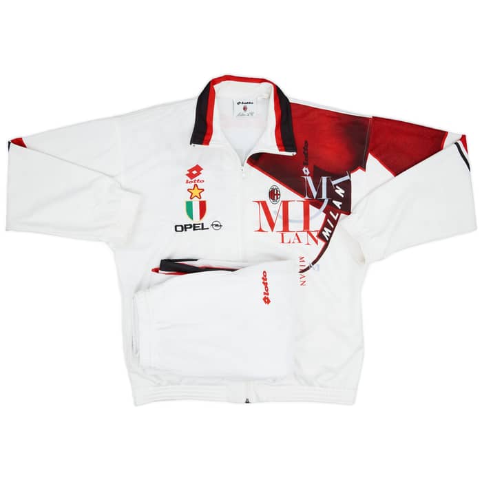 1993-94 AC Milan Lotto Full Tracksuit - 7/10 - (L)