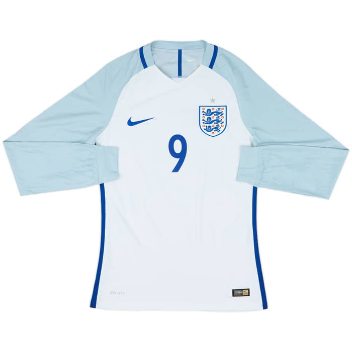 2016-17 England Authentic Home L/S Shirt Kane #9 - 10/10 - (M)