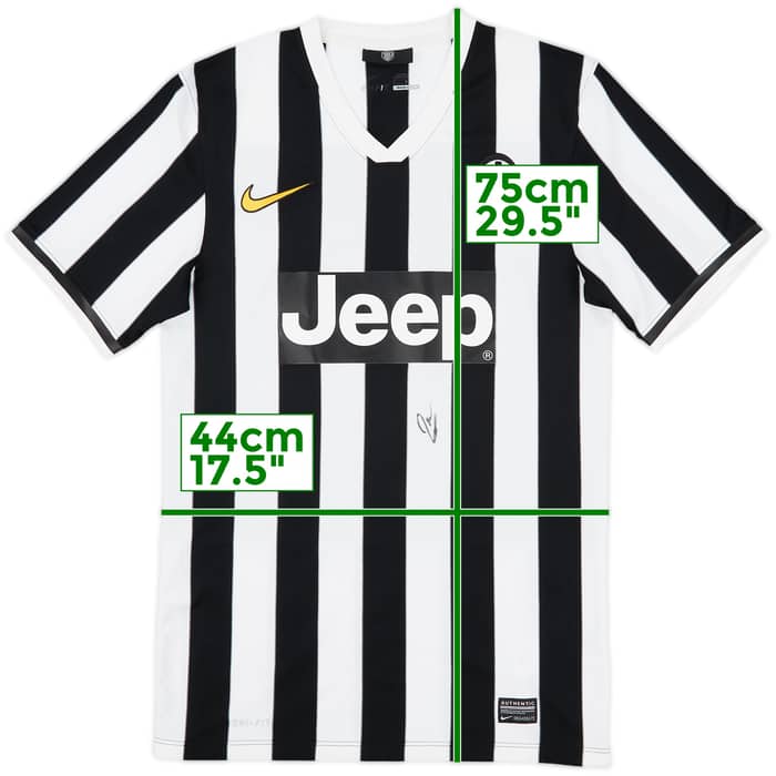 2013-14 Juventus Signed Home Shirt - 9/10 - (L)