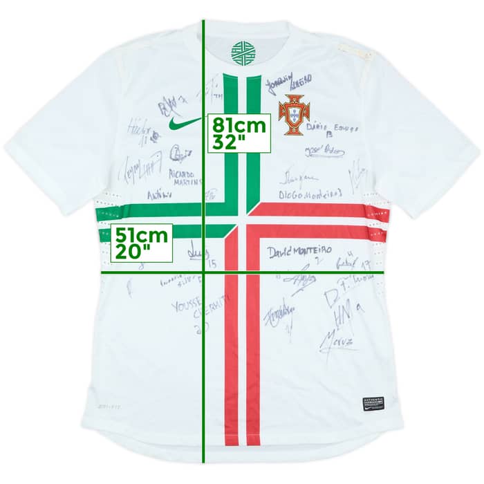 2012-13 Portugal Squad Signed Player Issue Away Shirt - 7/10 - (XL)