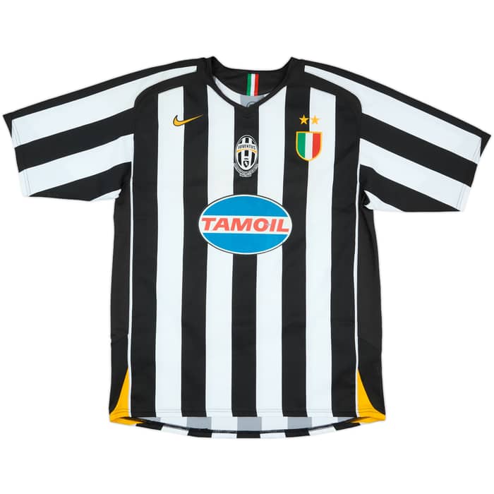 2005-06 Juventus Signed Home Shirt Del Piero #10 - 4/10 - (L)