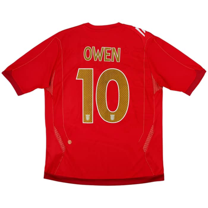 2006-08 England Away Shirt Owen #10 - 7/10 - (L)