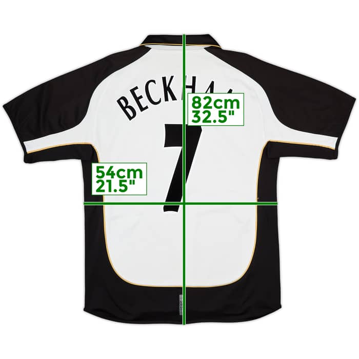 2001-02 Manchester United Centenary Away/Third Shirt Beckham #7 - 6/10 - (L)