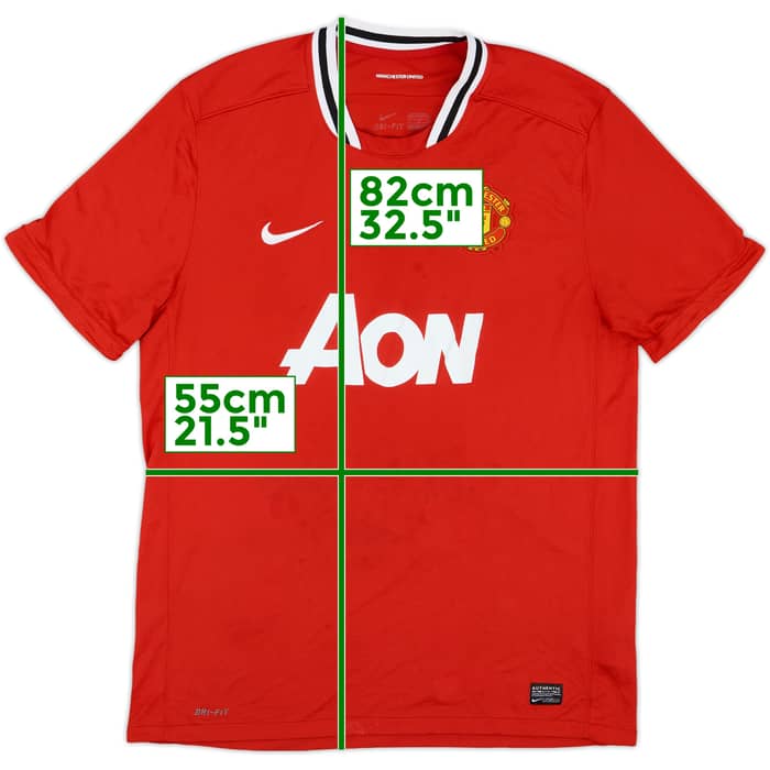 2011-12 Manchester United Home Shirt Berbatov #9 - 6/10 - (XL)