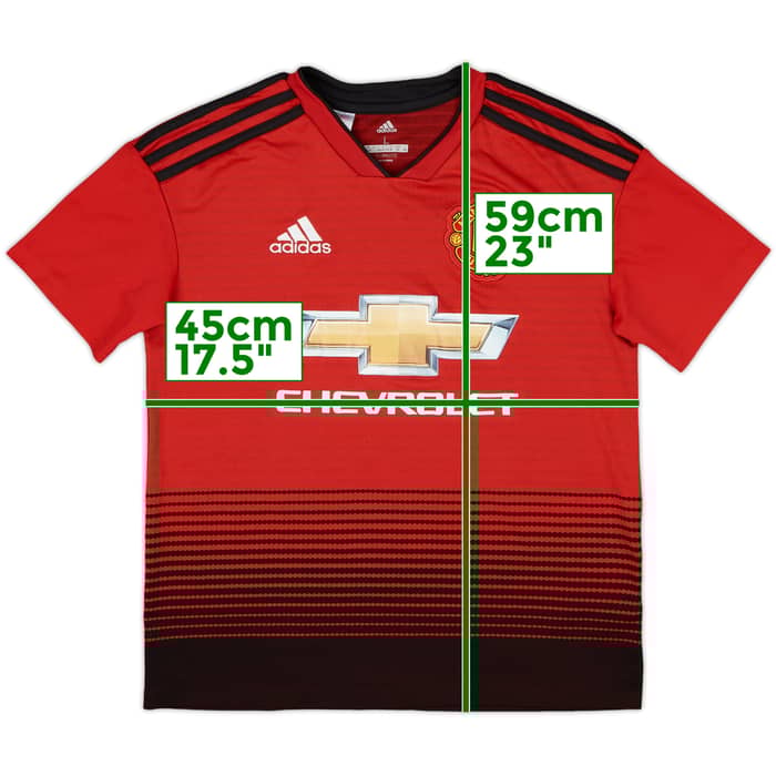 2018-19 Manchester United Home Shirt - 6/10 - (L.Boys)