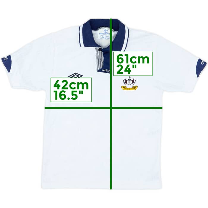 1991-93 Tottenham Home Shirt - 7/10 - (L.Boys)