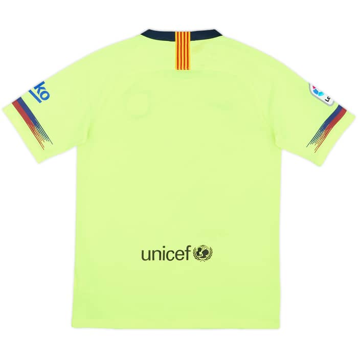 2018-19 Barcelona Away Shirt - 5/10 - (XL.Boys)