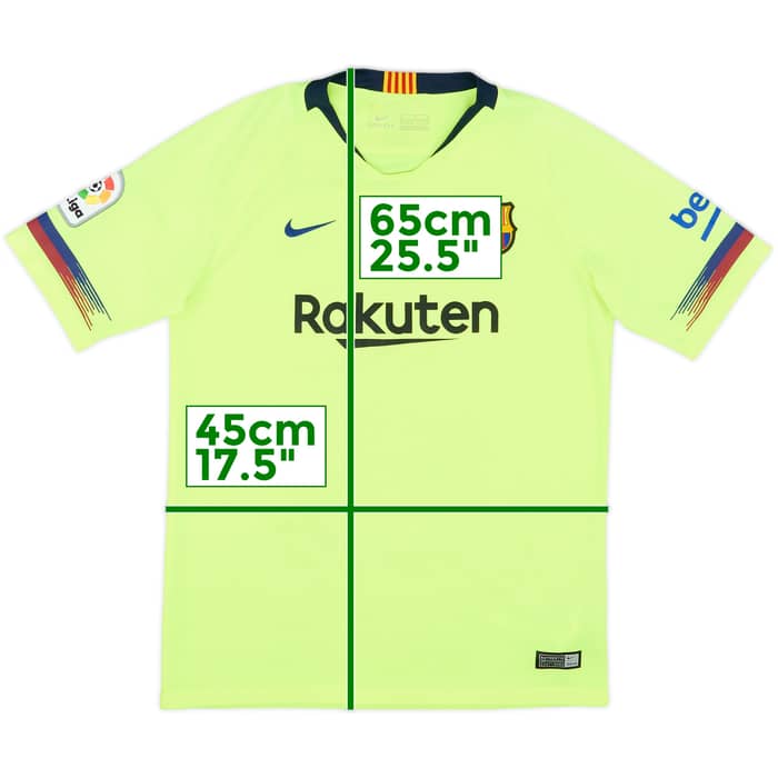 2018-19 Barcelona Away Shirt - 5/10 - (XL.Boys)