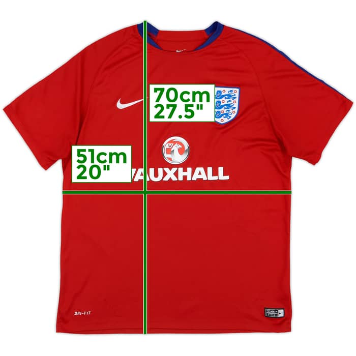 2016-17 England Nike Training Shirt - 6/10 - (XL)