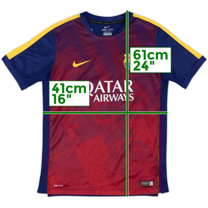 2015-16 Barcelona Nike Training Shirt - 7/10 - (L.Boys)