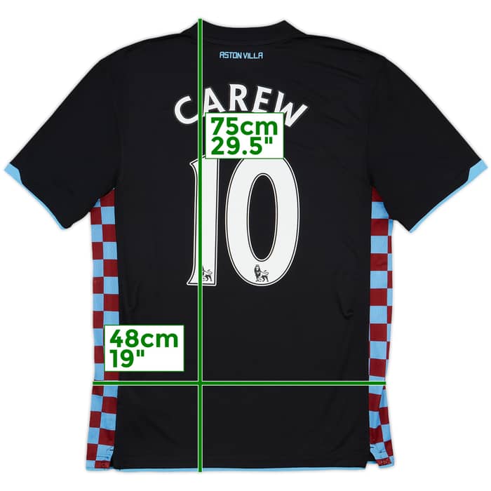 2010-11 Aston Villa Away Shirt Carew #10 - 8/10 - (M)