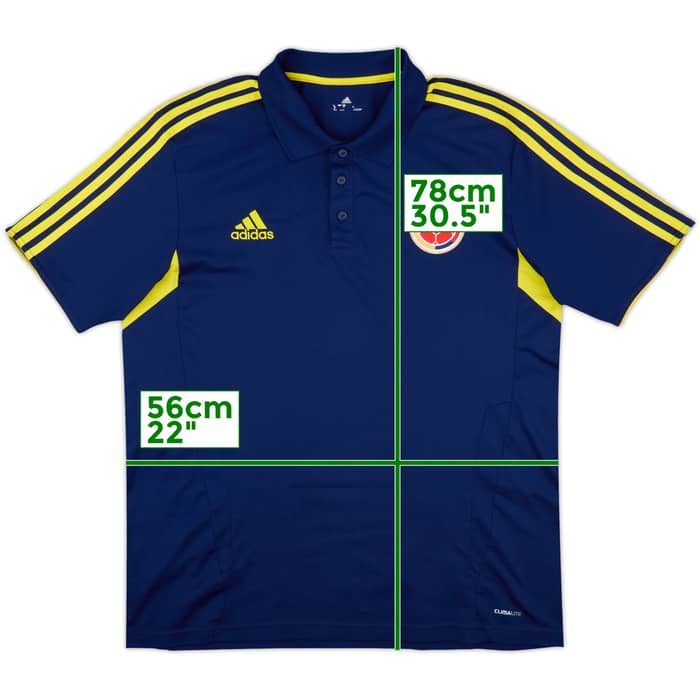 2012-13 Colombia adidas Polo Shirt - 8/10 - (XL)