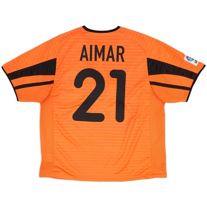 2001-02 Valencia Away Shirt Aimar #21 - 6/10 - (XL)