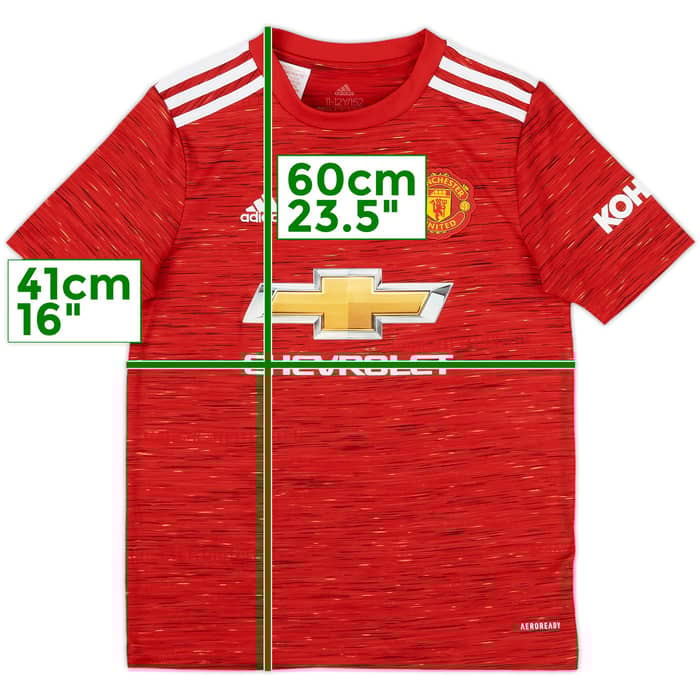 2020-21 Manchester United Home Shirt - 9/10 - (M.Boys)