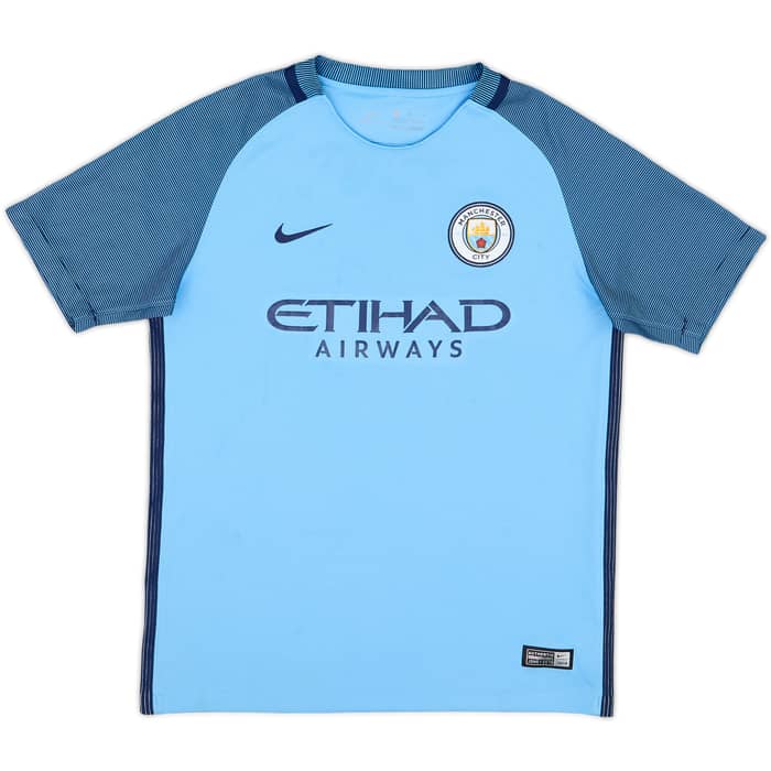 2016-17 Manchester City Home Shirt - 7/10 - (L.Boys)