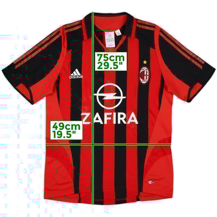 2005-06 AC Milan Home Shirt - 5/10 - (S)
