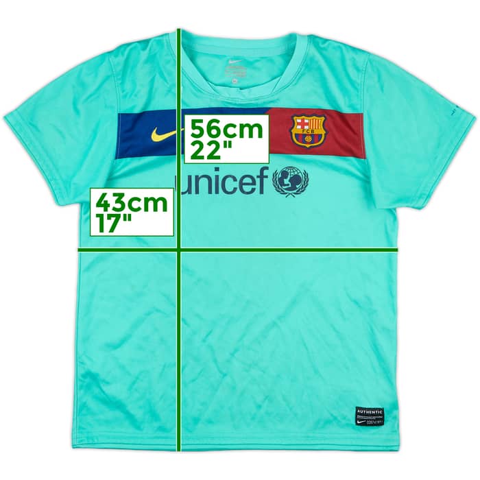 2010-11 Barcelona Away Shirt - 5/10 - (S.Boys)