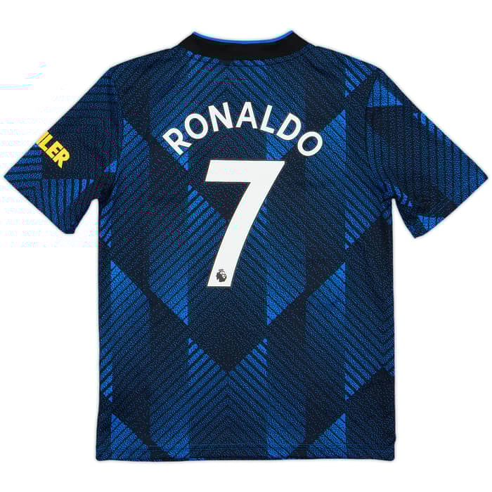 2021-22 Manchester United Third Shirt Ronaldo #7 - 9/10 - (S.Boys)