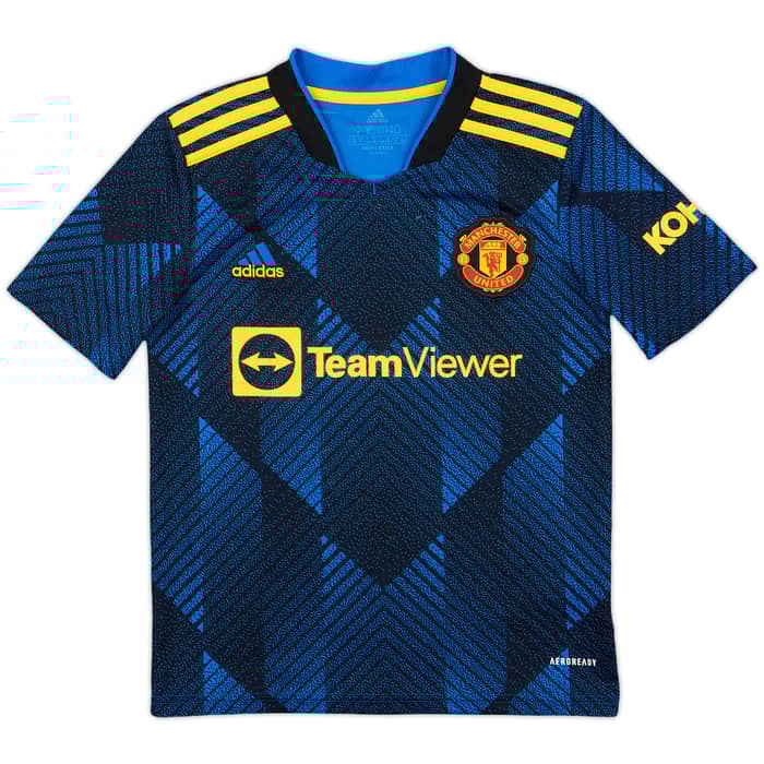 2021-22 Manchester United Third Shirt Ronaldo #7 - 9/10 - (S.Boys)