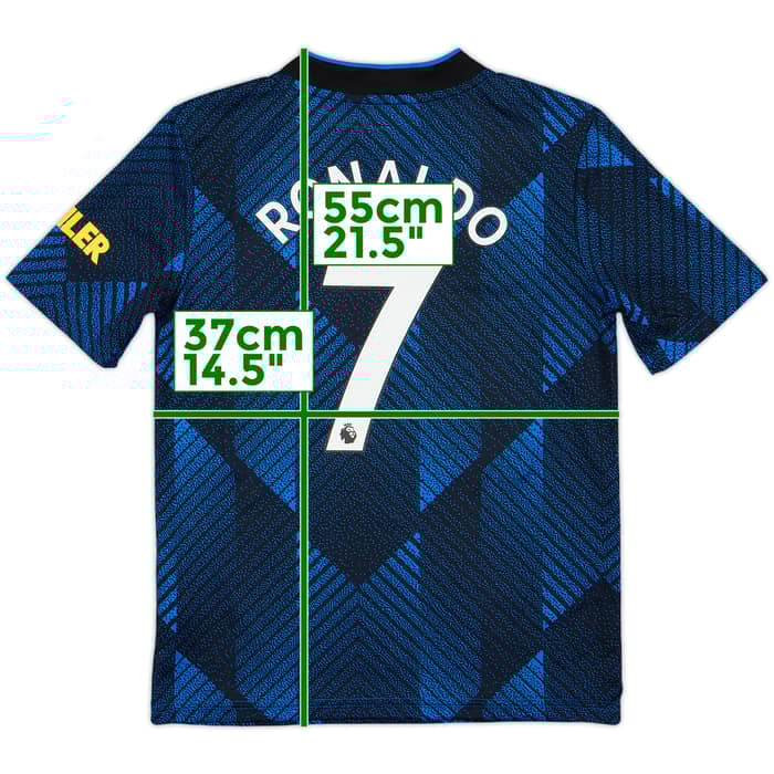 2021-22 Manchester United Third Shirt Ronaldo #7 - 9/10 - (S.Boys)