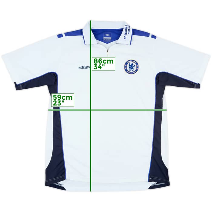 2005-06 Chelsea Umbro 1/4 Zip Polo Shirt - 6/10 - (XL)