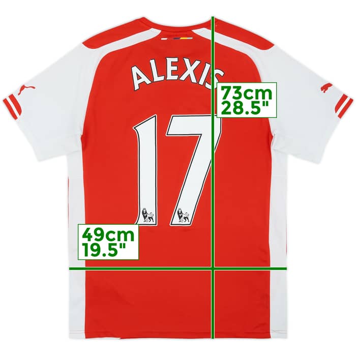 2014-15 Arsenal Home Shirt Sanchez #17 - 5/10 - (M)