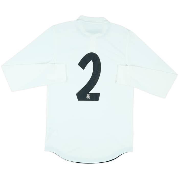 2018-19 Real Madrid Match Issue Home L/S Shirt #2