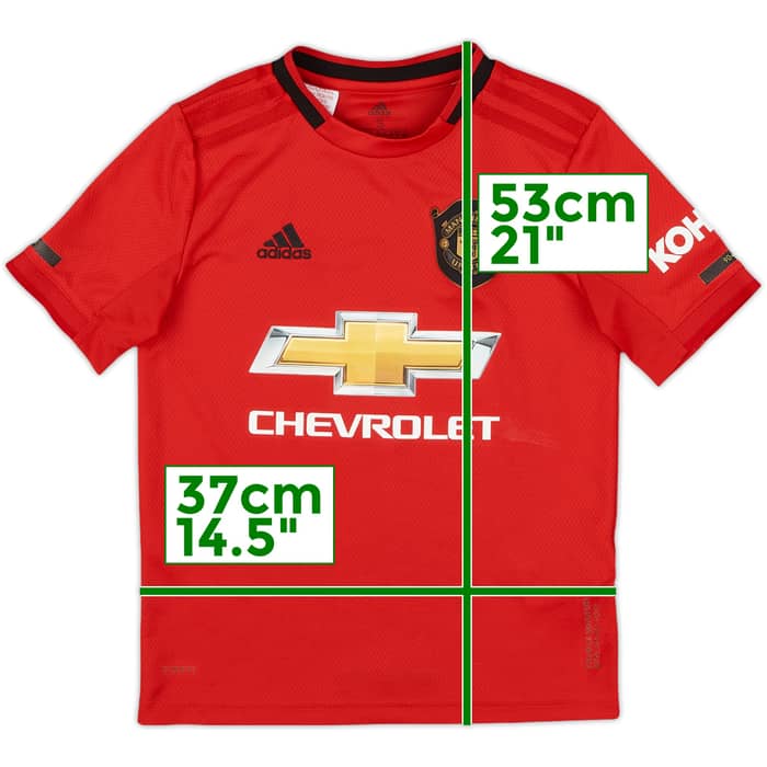 2019-20 Manchester United Home Shirt - 8/10 - (S.Boys)