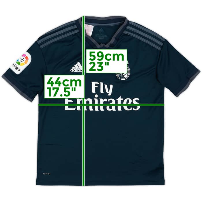 2018-19 Real Madrid Away Shirt - 6/10 - (L.Boys)
