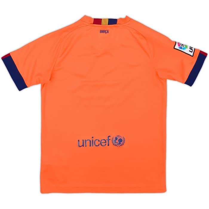2014-15 Barcelona Away Shirt - 6/10 - (M.Boys)