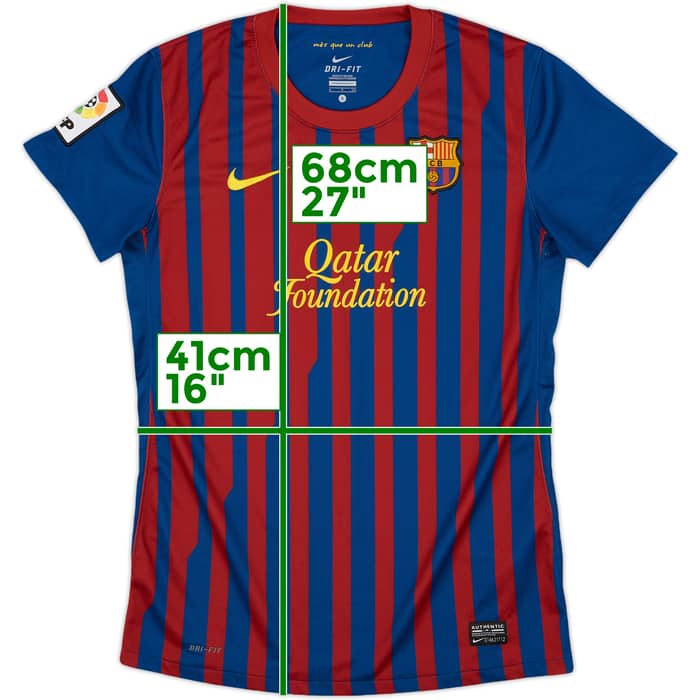 2011-12 Barcelona Home Shirt - 9/10 - (Women's S)