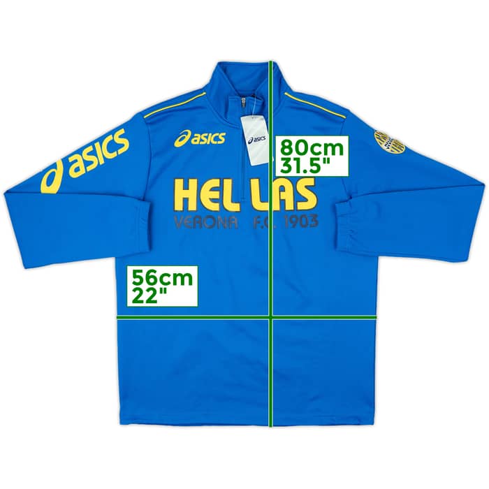 2007-08 Hellas Verona Asics 1/4 Zip Drill Top (L)