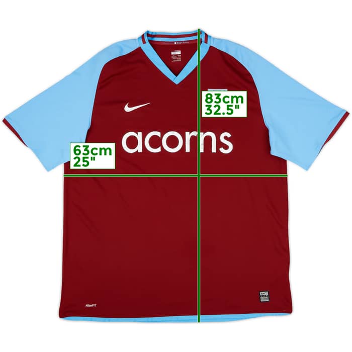 2008-09 Aston Villa Home Shirt - 5/10 - (XXL)