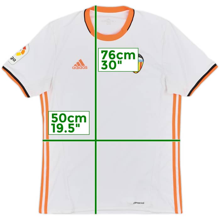2016-17 Valencia Home Shirt - 8/10 - (M)