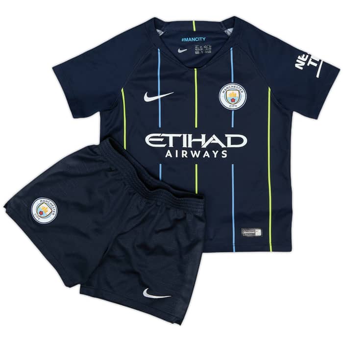 2018-19 Manchester City Away Shirt & Shorts - 9/10 - (3-4 Years)