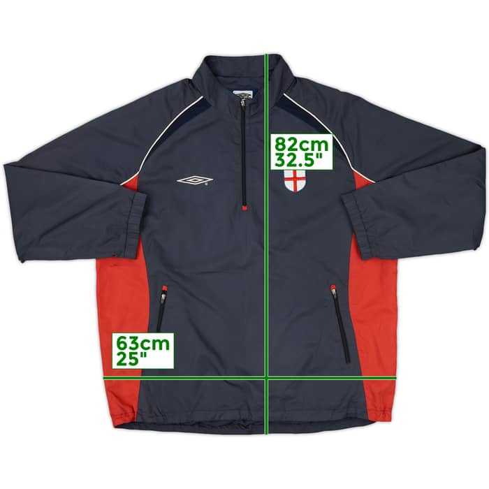 2002-04 Engand Umbro Hooded Rain Jacket - 5/10 - (3XL)