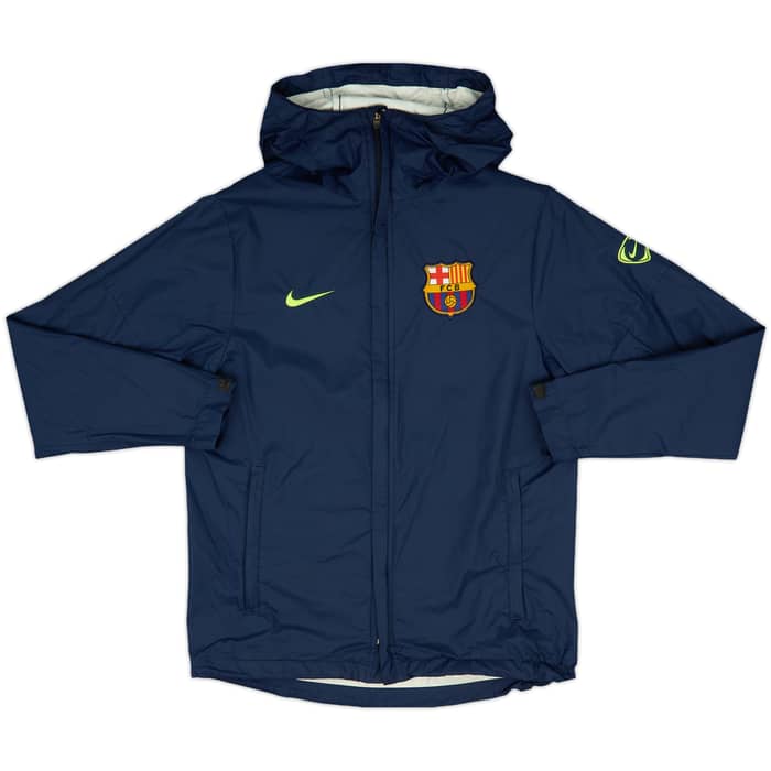 2009-10 Barcelona Nike Hooded Rain Jacket - 8/10 - (XS)